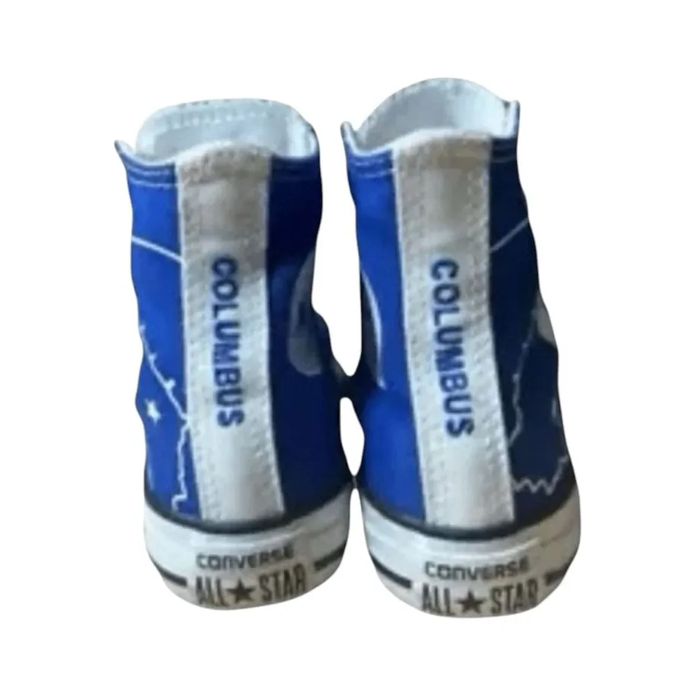 Converse Chuck Taylor Columbus Limited Edition Blue Kids Shoes 12 High Top